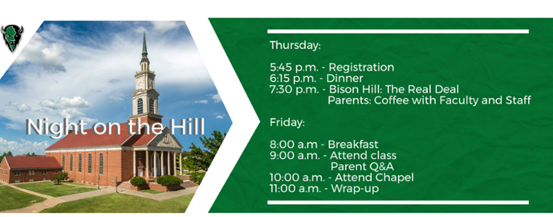 Night on the Hill Schedule